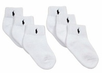Polo Ralph Lauren boys infant-toddler quarter socks 6pairs - 6-12 months Polo Ralph Lauren boys infant-toddler quarter socks 6pairs - 6-12 months