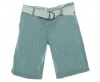 Epic Thread Belted Striped Shorts Artic Mist 10