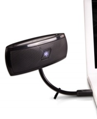 Pump your digital library out with stunning clarity and shingle shaking bass with this laptop speaker from D & H. Pump your digital library out with stunning clarity and shingle shaking bass with this laptop speaker from D & H.