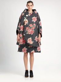 This bold, architectural floral style is a true statement piece.Notched lapelsTie closureFlared silhoeutteExposed seam allowancesAbout 32 from shoulder to hemPolyesterDry cleanImportedModel shown is 5'11 (180cm) wearing US size Small. This bold, architectural floral style is a true statement piece.Notched lapelsTie closureFlared silhoeutteExposed seam allowancesAbout 32 from shoulder to hemPolyesterDry cleanImportedModel shown is 5'11 (180cm) wearing US size Small.