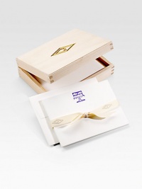 An original Charles Fradin shoe illustration is hand-pressed on cotton card stock to add a decidedly delicious touch to your next thoughtful note. 18 cards housed in a gold-stamped wood box High-quality cotton card stock Box: 7W X 2H X 5½L Cards: 6¾W X 4½H Made in USA FOR PERSONALIZATION Select a quantity, then scroll down and click on PERSONALIZE & ADD TO BAG to choose and preview your personalization options. Please allow 3 weeks for delivery. An original Charles Fradin shoe illustration is hand-pressed on cotton card stock to add a decidedly delicious touch to your next thoughtful note. 18 cards housed in a gold-stamped wood box High-quality cotton card stock Box: 7W X 2H X 5½L Cards: 6¾W X 4½H Made in USA FOR PERSONALIZATION Select a quantity, then scroll down and click on PERSONALIZE & ADD TO BAG to choose and preview your personalization options. Please allow 3 weeks for delivery.