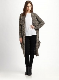 EXCLUSIVELY AT SAKS.COM. Waffle-knit sweater coat in a cozy wool blend with an oversized notched collar, patch pockets and length that hits below the knees. Oversized notched collarLong sleevesFront patch pocketsAbout 37 from shoulder to hem70% acrylic/30% woolDry cleanImportedModel shown is 5'10 (177cm) wearing US size Small. EXCLUSIVELY AT SAKS.COM. Waffle-knit sweater coat in a cozy wool blend with an oversized notched collar, patch pockets and length that hits below the knees. Oversized notched collarLong sleevesFront patch pocketsAbout 37 from shoulder to hem70% acrylic/30% woolDry cleanImportedModel shown is 5'10 (177cm) wearing US size Small.