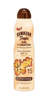 Hawaiian Tropic Silk Hydration Continuous Spray Sunscreen Spf 15, 6 Ounce