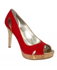 Fantastic finishes lend allure to the already-daring Fairfax platform pumps by Alfani. Cutaways in the upper and a peep-toe silhouette reveal just the right amount of skin. Fantastic finishes lend allure to the already-daring Fairfax platform pumps by Alfani. Cutaways in the upper and a peep-toe silhouette reveal just the right amount of skin.