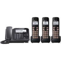 Panasonic KX-TG4773B Dect_6.0 3-Handset 1-Line Landline Telephone