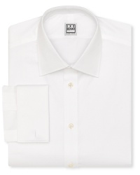 Enjoy the refined texture of this tonal dress shirt from Ike Behar, cut in a regular fit and with French cuffs for an extra touch. Enjoy the refined texture of this tonal dress shirt from Ike Behar, cut in a regular fit and with French cuffs for an extra touch.
