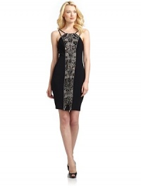 THE LOOKFront embellished panelThin spaghetti strapsBack zip with hook-and-eye closureTHE FITAbout 34 shoulder to hemTHE MATERIAL70% triacetate/30% polyesterCARE & ORIGINDry cleanImportedModel shown is 5'10 (177cm) wearing US size 4. THE LOOKFront embellished panelThin spaghetti strapsBack zip with hook-and-eye closureTHE FITAbout 34 shoulder to hemTHE MATERIAL70% triacetate/30% polyesterCARE & ORIGINDry cleanImportedModel shown is 5'10 (177cm) wearing US size 4.