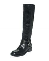 Tall and polished. Enzo Angiolini's Scarly riding boots have an extended calf for a roomier fit. Tall and polished. Enzo Angiolini's Scarly riding boots have an extended calf for a roomier fit.