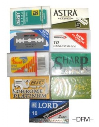 Double Edge Razor Blade Economy Sample Pack #1 - 60 Blades