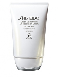 A daily shield that fights unavoidable environmental aggressors. Utilizes advanced suncare technology to protect against dryness, oxidative pollutants, and UVA/UVB rays that cause photo-aging, spots, and wrinkles. Spreads quickly and provides long-lasting, exceptional moisture to the skin. Can be worn daily, underneath your makeup. 1.8 oz. A daily shield that fights unavoidable environmental aggressors. Utilizes advanced suncare technology to protect against dryness, oxidative pollutants, and UVA/UVB rays that cause photo-aging, spots, and wrinkles. Spreads quickly and provides long-lasting, exceptional moisture to the skin. Can be worn daily, underneath your makeup. 1.8 oz.
