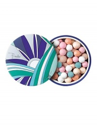 The unique, limited edition Guerlain by Emilio Pucci Collection revisits the original collaboration between the legendary brands. The signature print-a blue flower interlaced with swirls and flames-is a motif inspired by the iconic Pucci archival print, Winter Capri. Météorites Perles D'Azur is an illuminating powder that can be used to highlight cheekbones. The unique, limited edition Guerlain by Emilio Pucci Collection revisits the original collaboration between the legendary brands. The signature print-a blue flower interlaced with swirls and flames-is a motif inspired by the iconic Pucci archival print, Winter Capri. Météorites Perles D'Azur is an illuminating powder that can be used to highlight cheekbones.