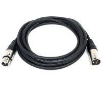 GLS Audio 12feet Mic Cable Patch Cords - XLR Male to XLR Female Black Cables - 12 feet Balanced Mike Snake Cord - SINGLE GLS Audio 12feet Mic Cable Patch Cords - XLR Male to XLR Female Black Cables - 12 feet Balanced Mike Snake Cord - SINGLE