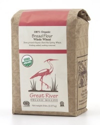 Great River Organic Milling 100% Organic Bread Flour Whole Wheat, 5 Pound Bags (Pack of 4) Great River Organic Milling 100% Organic Bread Flour Whole Wheat, 5 Pound Bags (Pack of 4)