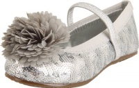 Stride Rite Buffy Ballet Flat (Toddler/Little Kid/Big Kid),Silver,2.5 M US Little Kid