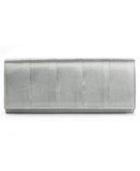 Classic and refined, this evening bag by Style&co. is the perfect choice for your next big night out. Simple pleating and a soft sheen give this clutch a chic, understated appeal. Classic and refined, this evening bag by Style&co. is the perfect choice for your next big night out. Simple pleating and a soft sheen give this clutch a chic, understated appeal.