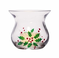 Gorham Festive Holly Set of 4 Votive Holders, Tea Light Candles Included Gorham Festive Holly Set of 4 Votive Holders, Tea Light Candles Included