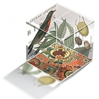 Cube shaped crystal paperweight is 2.25 x 2.25. Cube shaped crystal paperweight is 2.25 x 2.25.