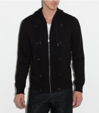 G by GUESS Vangelis Long-Sleeve Hoodie, JET BLACK (LARGE) G by GUESS Vangelis Long-Sleeve Hoodie, JET BLACK (LARGE)
