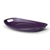 Rachael Ray Stoneware Serving 9-3/4-by-15-3/4-Inch Oval Platter, Purple Rachael Ray Stoneware Serving 9-3/4-by-15-3/4-Inch Oval Platter, Purple