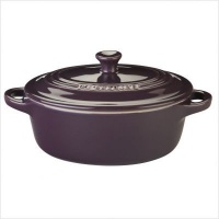 Le Creuset Stoneware 12-Ounce Mini Oval Cocotte, Violet Le Creuset Stoneware 12-Ounce Mini Oval Cocotte, Violet