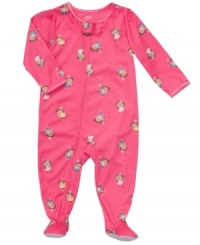 Your sweet princess will rule the kingdom in all of her dreams when she's wearing this darling footed coverall from Carter's. Your sweet princess will rule the kingdom in all of her dreams when she's wearing this darling footed coverall from Carter's.