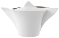 Villeroy & Boch New Wave Premium Platinum 8-1/2-Ounce Covered Sugar Villeroy & Boch New Wave Premium Platinum 8-1/2-Ounce Covered Sugar