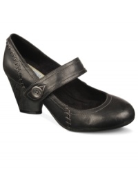 Treat your feet to a dose of structured femininity. Dr. Scholl's Winner pumps feature a button accent on the side of the Mary Jane strap. Treat your feet to a dose of structured femininity. Dr. Scholl's Winner pumps feature a button accent on the side of the Mary Jane strap.