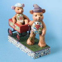 Jim Shore Pull Me Now and I'll Pull You Later Bears and Wagon Figurine Jim Shore Pull Me Now and I'll Pull You Later Bears and Wagon Figurine