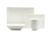 Red Vanilla Marble 16-Piece Rectangular Dinnerware Set Red Vanilla Marble 16-Piece Rectangular Dinnerware Set