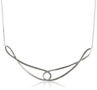 Judith Jack Fluidity Sterling Silver and Marcasite Hammered Collar Necklace, 18 Judith Jack Fluidity Sterling Silver and Marcasite Hammered Collar Necklace, 18