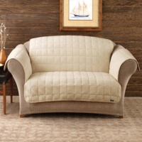 Sure Fit Deluxe Pet fort Sofa Slipcover, Ivory Sure Fit Deluxe Pet fort Sofa Slipcover, Ivory