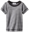 Splendid Littles Baby-boys Newborn Always Mini Stripe Crew Tee, Cave, 0-3 Months