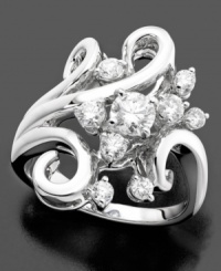 Expand your horizons with this stunning, uplifting ring featuring round-cut diamonds (5/8 ct. t.w.) in a gorgeous 14k white gold setting. Expand your horizons with this stunning, uplifting ring featuring round-cut diamonds (5/8 ct. t.w.) in a gorgeous 14k white gold setting.