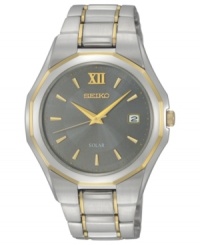 With added solar-power technology, this Seiko watch adds a burst of energy to your day. With added solar-power technology, this Seiko watch adds a burst of energy to your day.