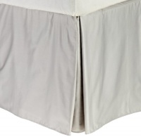 Calvin Klein Home Solid Sateen Pearl Edge Queen Bedskirt, Platinum Calvin Klein Home Solid Sateen Pearl Edge Queen Bedskirt, Platinum
