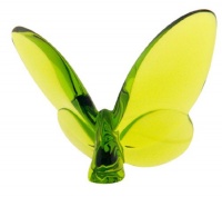 Baccarat Crystal Lucky Butterfly Olive Green 2102547 Baccarat Crystal Lucky Butterfly Olive Green 2102547