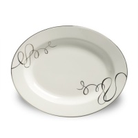 Mikasa Love Story Ribbon Serve Oval Platter Mikasa Love Story Ribbon Serve Oval Platter