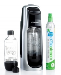 Satisfy your soda craving without ever leaving your kitchen and save plenty of cash in the process! With this home soda maker, you'll always have a fresh supply of great-tasting, fizzy soda in a variety of tasty flavors you'll love! Three-year warranty. Model JET-A200. Satisfy your soda craving without ever leaving your kitchen and save plenty of cash in the process! With this home soda maker, you'll always have a fresh supply of great-tasting, fizzy soda in a variety of tasty flavors you'll love! Three-year warranty. Model JET-A200.