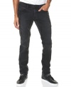 All beginnings end well when you are wearing these moto-inspired jeans from Marc Ecko Cut & Sew.