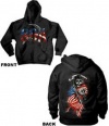 Sons of Anarchy SOA Reaper American Flag Men's Full Zip Hoodie