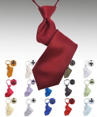 Boy's Solid Poly Multi Zipper Ties Boy's Solid Poly Multi Zipper Ties