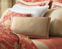 Lauren by Ralph Lauren Bedding Villa Camelia Natural Applique Crest Throw Pillow 15 x 20 inches Lauren by Ralph Lauren Bedding Villa Camelia Natural Applique Crest Throw Pillow 15 x 20 inches