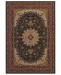 Offering timeless Persian-inspired patternwork in a simply stunning ebony, cream and gold palette, the Tamena area rug from Couristan brings intricate beauty to your floors. Woven of heat-set Courton™ polypropylene, a synthetic fiber that's meticulously crafted for durability. Offering timeless Persian-inspired patternwork in a simply stunning ebony, cream and gold palette, the Tamena area rug from Couristan brings intricate beauty to your floors. Woven of heat-set Courton™ polypropylene, a synthetic fiber that's meticulously crafted for durability.