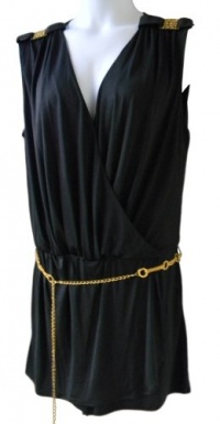 Baby Phat Women's Plus Size Romper (2X, Black) Baby Phat Women's Plus Size Romper (2X, Black)