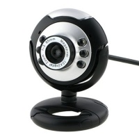 Round Webcam with Microphone and LED light for Night Vision Round Webcam with Microphone and LED light for Night Vision