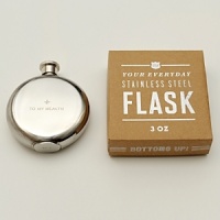 As a time-honored accessory to men of all different cultures and social classes, the flask has proven itself to be a necessity of the times, whether as a prime gift or a good conversation starter. Izola's stainless steel flasks are available in either five-ounces or three-ounces and are engraved with eight different boisterous expressions that fit the drinking theme.