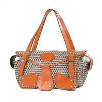 Maria Diaper Bag in Tangerine Orange