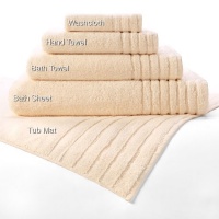 Cotton Craft - Super Zero Twist Hand Towel 16x30 Vanilla - 7 Star Hotel Bath Collection Pure 615 Gram Cotton - Soft as a Cloud - Each item sold separately, this is not a set