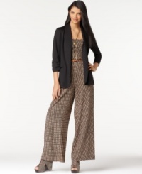 Sharp and tailored, pair Bar III's blazer over a little black dress or jumpsuit for an ultra-cute look! Sharp and tailored, pair Bar III's blazer over a little black dress or jumpsuit for an ultra-cute look!