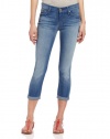 7 For All Mankind Women's Skinny Crop And Roll